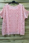 GROOT FORMAAT LACE TOP 0587 ROZE