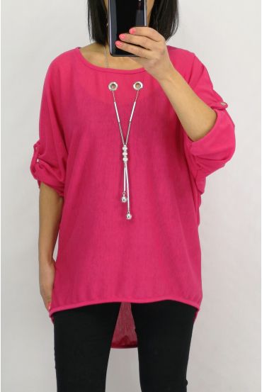 TUNIC JEWEL INTEGRATED 0594 FUSHIA