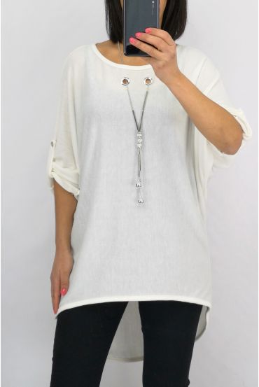 TUNIC JEWEL INTEGRATED 0594 WHITE