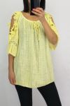 TOP SPALLE DI PIZZO 0603 GIALLO