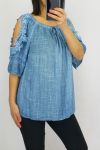 TOP SCHOUDERS KANT 0603 BLAUW