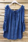 TUNIEK SCHOUDERS KANT 0601 DONKER BLAUW