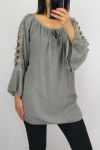 TUNIC SHOULDERS LACE 0601 GREY