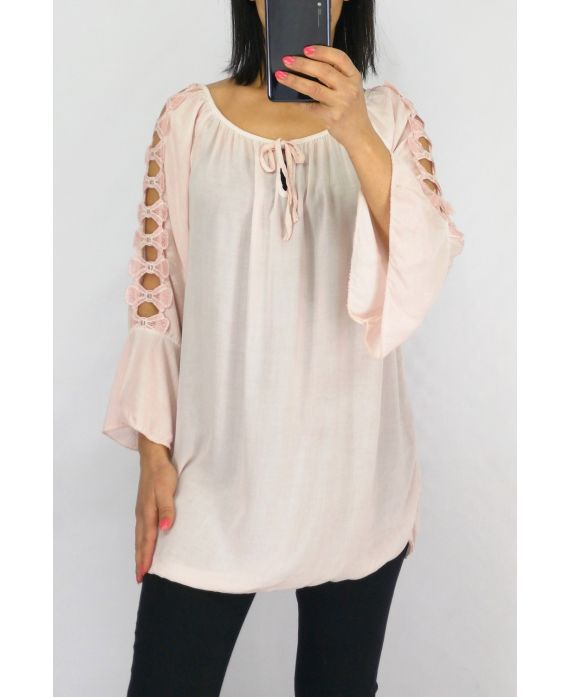 TUNIC SHOULDERS LACE 0601 PINK