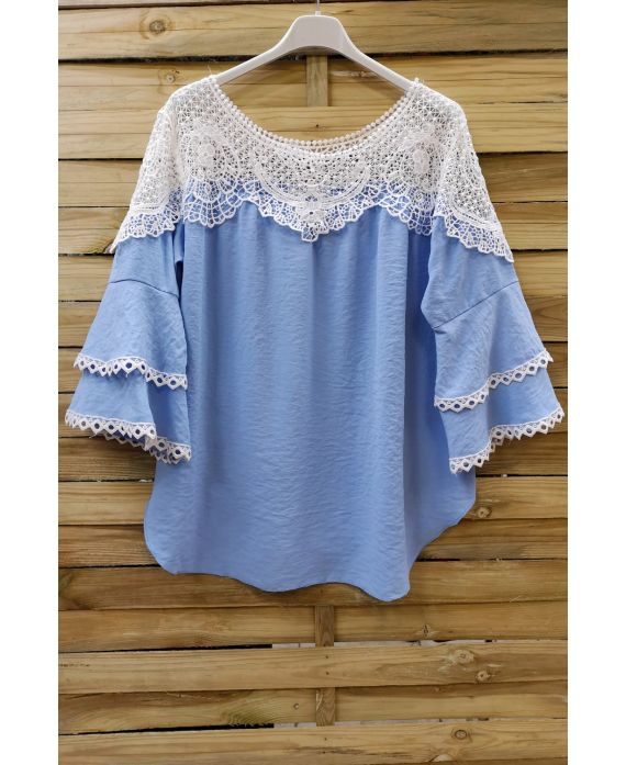 TUNIC LACE 0567 BLUE SKY