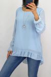 TUNIC + NECKLACE 0520 SKY BLUE