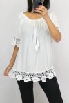 LACE TOP 0599 WHITE