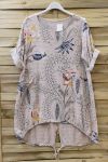 LARGE SIZE TUNIC 2 POCKETS 0620 BEIGE