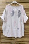 LARGE SIZE TUNIC PRINTED 0622 WHITE