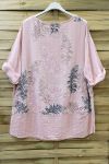 LARGE SIZE TUNIC PRINTED 0622 PINK