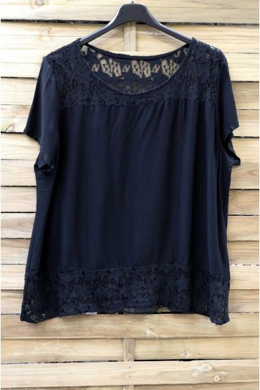 TOP WIDE LACE 0634 BLACK