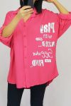 BLUSA DE HOMBROS ESCRITURAS LAS 0550 FUSHIA