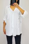 BLUSA DE HOMBROS ESCRITURAS LAS 0550 BLANCO