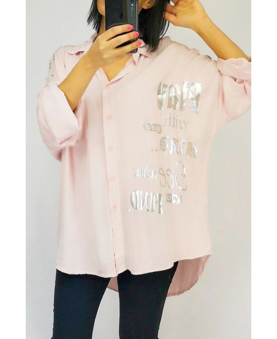 BLUSA DE HOMBROS ESCRITURAS LAS 0550 ROSA