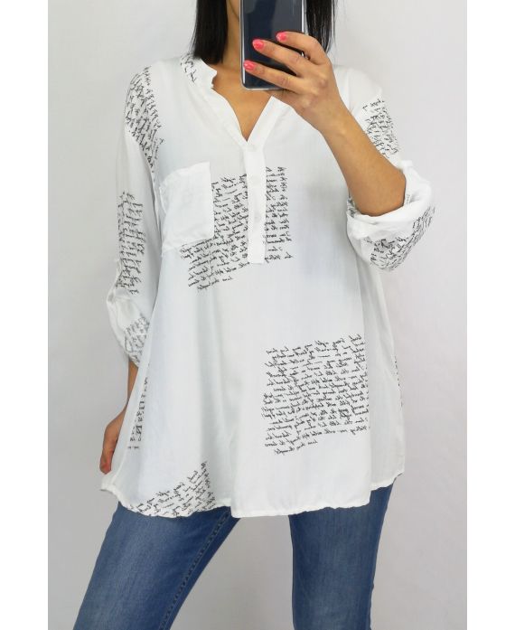 BLOUSE SCRIPTURES 0631 WHITE