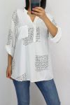 BLOUSE SCRIPTURES 0631 WHITE