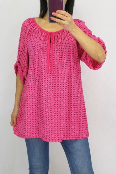 TOP DRUCKT 0627 FUSHIA