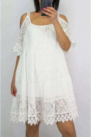 TUNIC LACE BOHEMIENNE 0642 WHITE