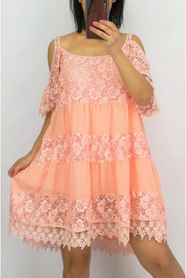 TUNIC LACE BOHEMIENNE 0642 PINK