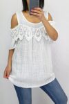 LACE TOP 0645 WHITE