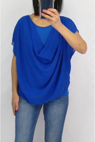 TOP VOILE 2 EN 1 0655 BLEU ROYAL