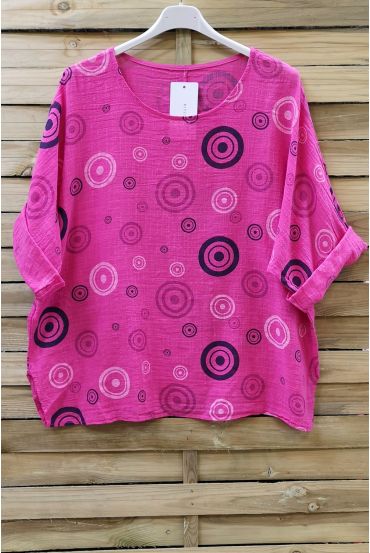 TUNIC PRINTED 0658 FUSHIA