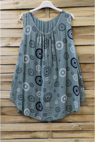 TOP WIDE PRINTS 0675 MILITARY GREEN