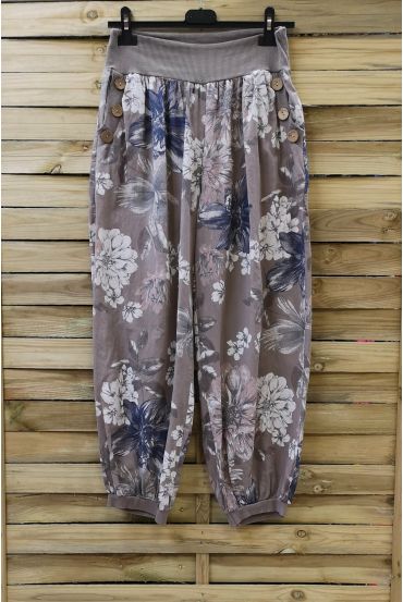 PANTALON IMPRIME 0693 TAUPE