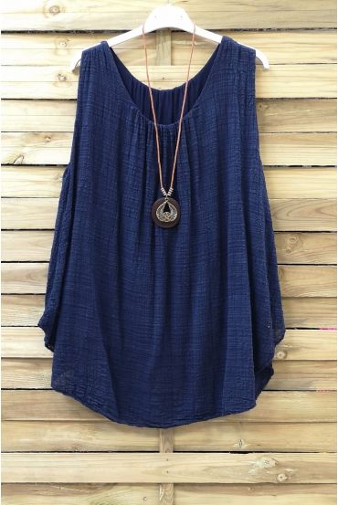 TOP AMPIO 0666 BLU NAVY