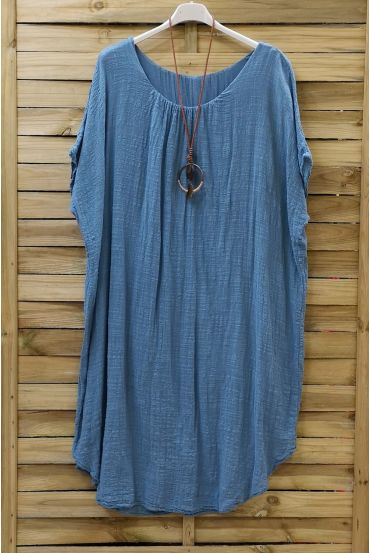 ROBE AMPLE 0678 BLEU