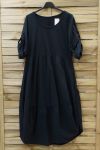 KLEID GESCHNITTEN 0694 SCHWARZ