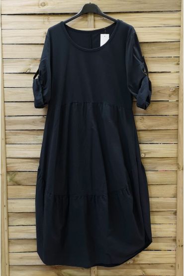 KLEID GESCHNITTEN 0694 SCHWARZ