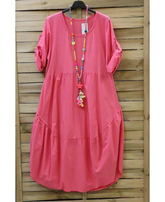 ROBE AMPLE 0694 CORAIL