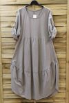 KLEID GESCHNITTEN 0694 TAUPE