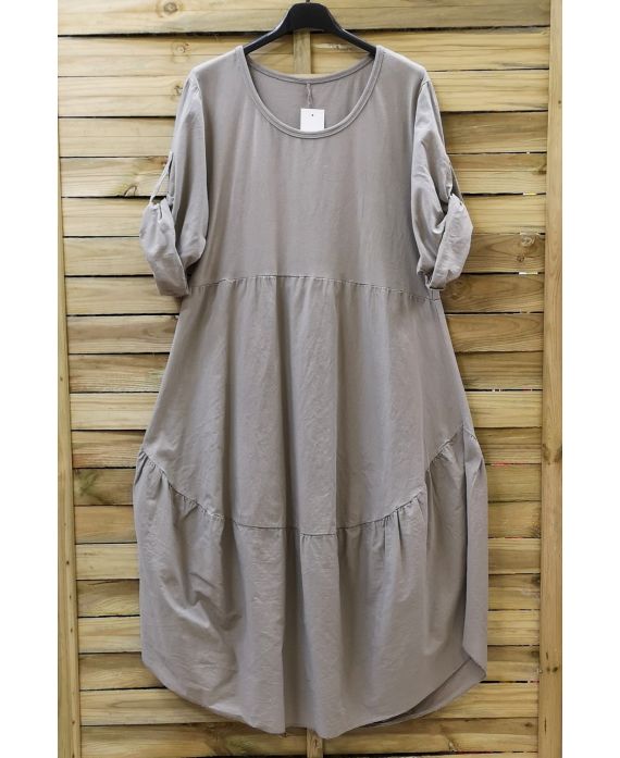 KLEID GESCHNITTEN 0694 TAUPE