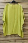 TUNIC BAGGY LINEN 0698 GREEN ANISE