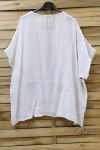 TUNIC BAGGY LINEN 0698 WHITE