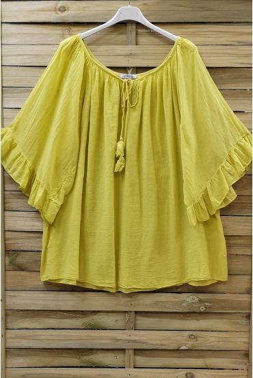 TUNIQUE OVERSIZE BOHEME 0705 JAUNE