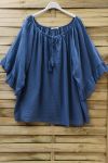 TUNIEK OVERSIZE BOHEME 0705 BLAUW