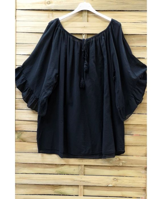 TUNIC OVERSIZE BOHEME 0705 BLACK