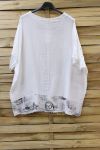 TUNIC BAGGY LINEN 0696 WHITE