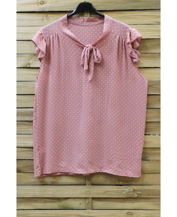 GROOT FORMAAT BLOUSE EEN ERWT 0716 ROZE