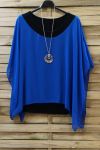 GROOT FORMAAT TUNIEK SUPERPOSEE + KETTING 0722 ROYAL BLUE