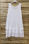 TUNIC DRESS LACE 0707 WHITE