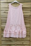 TUNIC DRESS LACE 0707 PINK