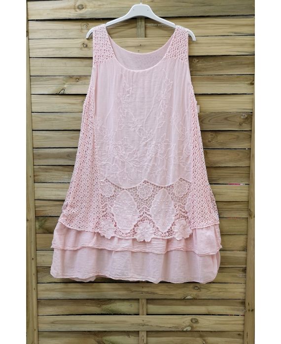 TUNIC DRESS LACE 0707 PINK