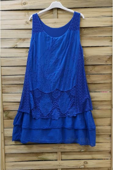 KLEID TUNIKA SPITZE 0707 ROYAL BLAU