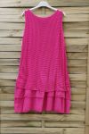 TUNIC DRESS LACE 0708 FUCHSIA