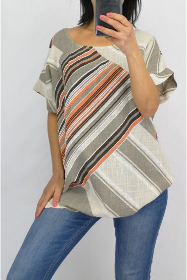 TOP EN LIN 0710 BEIGE