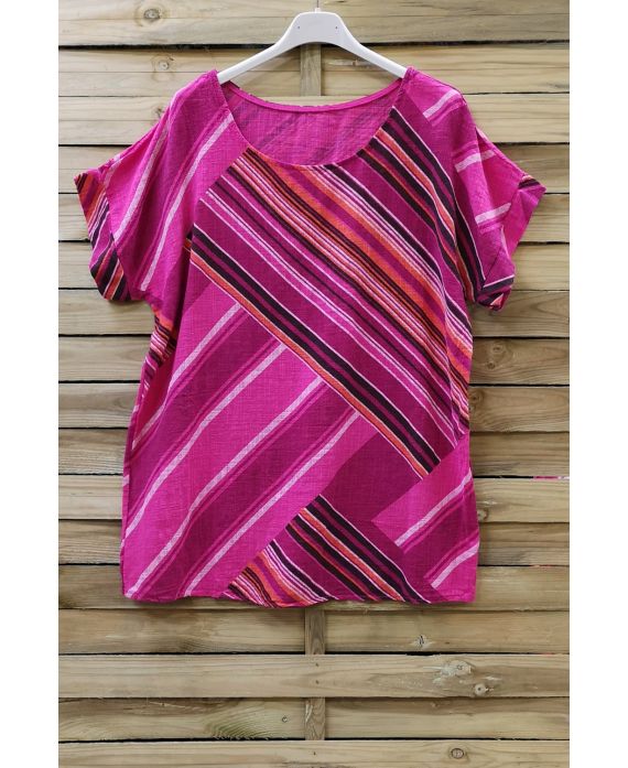 TOP IN LINO 0710 FUSHIA